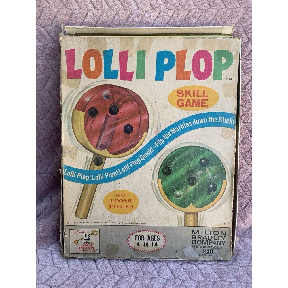 Vintage 1962 Lolliplop Game Milton Bradley - Very Good Condition